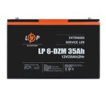 Аккумулятор тяговый 12V 35 Ah LogicPower LP 6-DZM-35 (под винтик) (26,7х7,7х17 см)